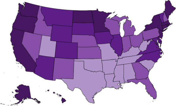 Annual Mean Wage of Veterinary Assistants by State